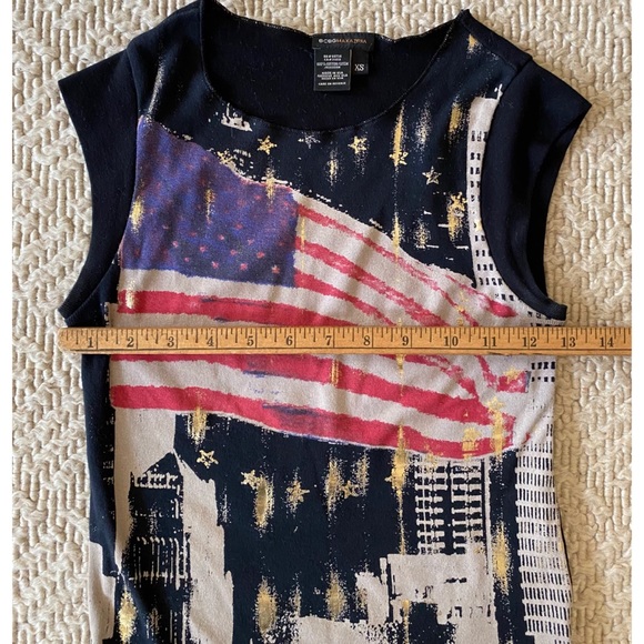BCBG American Flag Muscle Tee - XS - Picture 5 of 6